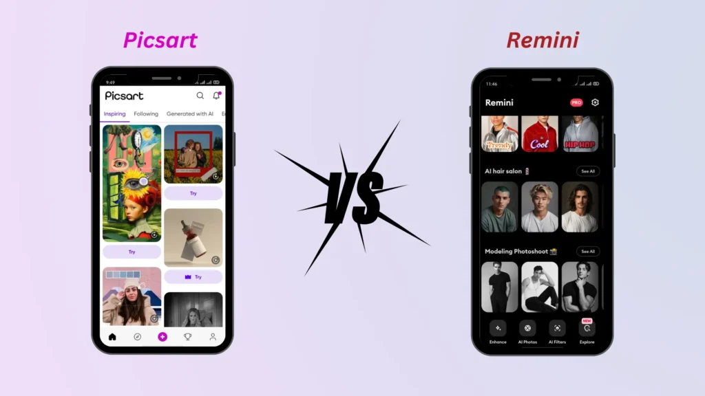 PicsArt-vs-Remini-ease-to-user-interface